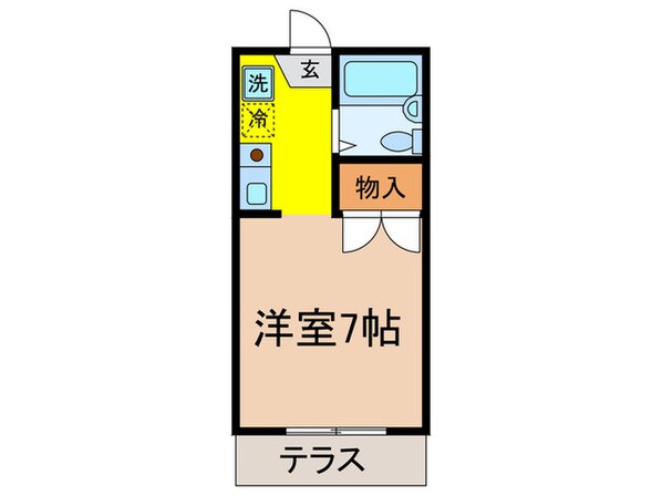 フラットわかくさの物件間取画像